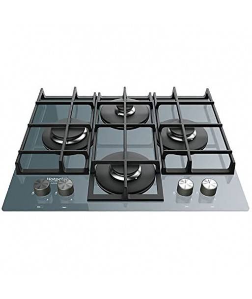 *Ariston Plaque de cuisson 04 feux à gaz Glass TQG 641 HA(ICE)DD 641