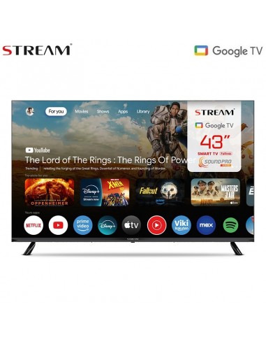Stream TV Smart 43" FHD Google TV...