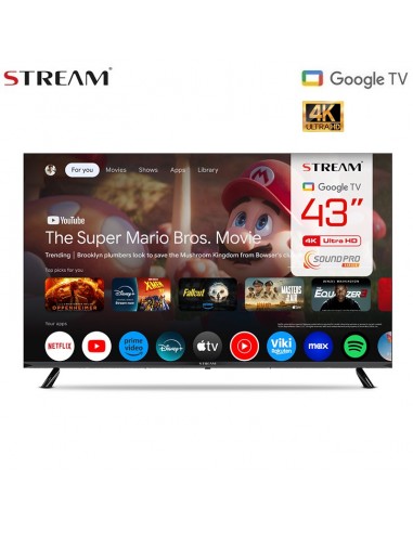 Stream TV Smart 43" 4K Ultra HD...