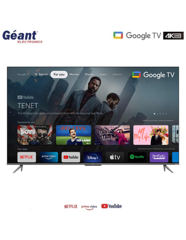 Géant Tv Smart 50" 4K UHD Google TV...