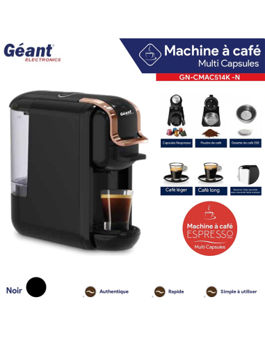 Géant Machine à café 0.6L 19 Bars...