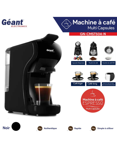 Géant Machine à café 0.6L 19 Bars...