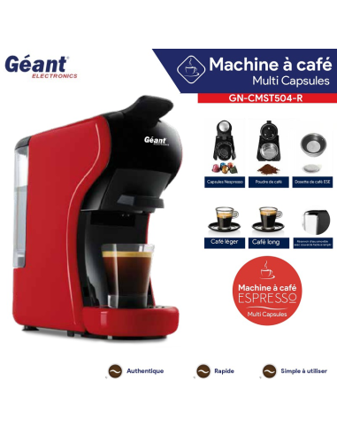 Géant Machine à café 0.6L 19 Bars...