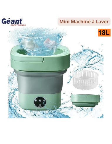 Géant Mini Machine à laver 18 L Blanc...